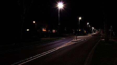 Thorbeckelaan in Barneveld voorzien van ledverlichting