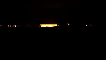 De gloed van de verlichting in een kas
